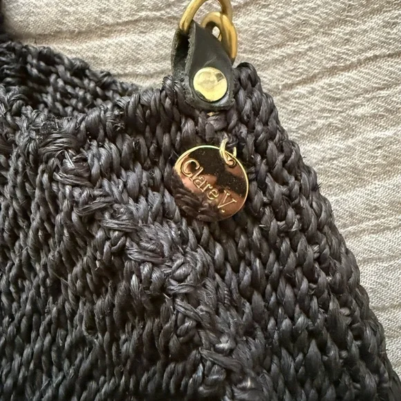 Clare V Black Textured Tote - Picture 2 of 4